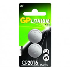 GP, GP CR2016 6016 90mAh 3V Battery - 2-Pack, Button cells, BS251-CB