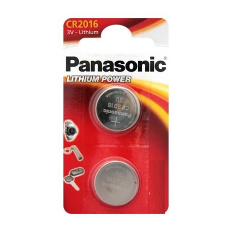 Panasonic - Panasonic CR2016 (Double pack) 3V 90mAh - Button cells - BL244-CB
