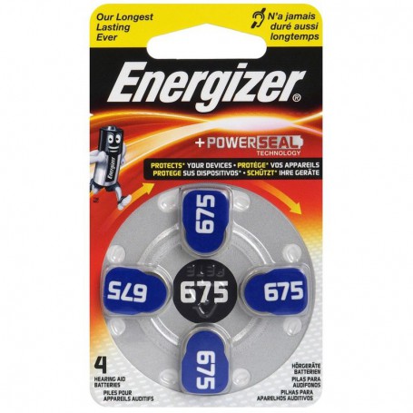 Energizer, Energizer 675 Hearing Aid Battery 1.4V, Hearing batteries, BL286-CB