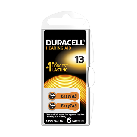 Duracell - Duracell ActivAir Hearing Aid DA13 1.45V Hearing Aid Battery - Hearing batteries - BS267-CB