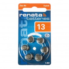 Renata, Renata ZA 13 1.45V Hearing Aid Battery, Hearing batteries, NK397-CB