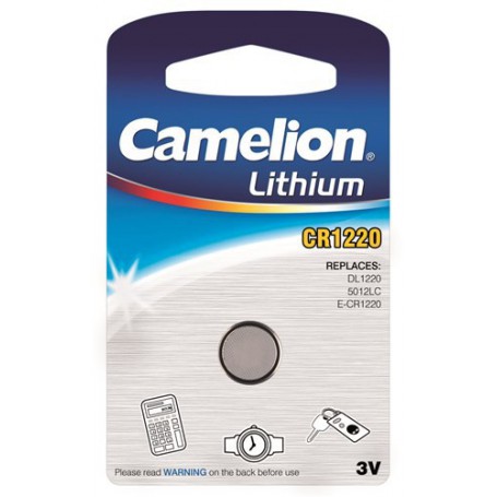 Camelion - Camelion CR1220 3V 40mAh lithium button cell battery - Button cells - BS274-CB