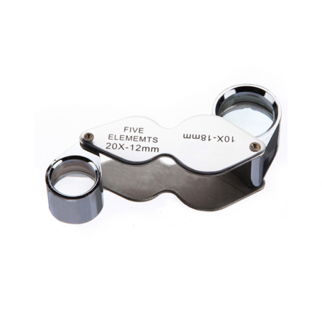 Illuminated Jewelers Loupe, USB Rechargeable 28mm Field 10X