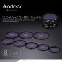Oem - Andoer 77mm UV+CPL+FLD+ND(ND2 ND4 ND8) Photography Filter Kit Set - Photo-video accessories - AL305