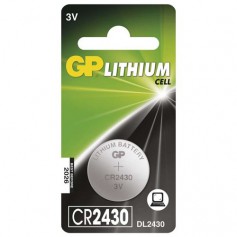 GP CR2430 lithium button cell battery