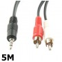 Oem, Tulp - Jack 3,5mm stereo, Audio cables, YAK153-CB