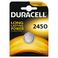 Duracell CR2450 3V lithium button cell battery