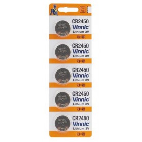 Vinnic, Vinnic CR2450, DL2450, ECR2450 3V Lithium button cell battery, Button cells, BL309-CB
