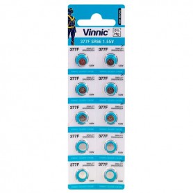 Vinnic, Alkaline button cell battery compatible with Vinnic 377 / 376 / SR 626 SW / G4 1.55V, Button cells, BL315-CB