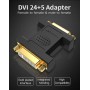 Vention - VENTION DVI (24 + 5) Male to DVI Female Adapter - DVI and DisplayPort adapters - V093