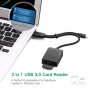 UGREEN - USB 3.0 SD/TF Card Reader with OTG - SD and USB Memory - UG411