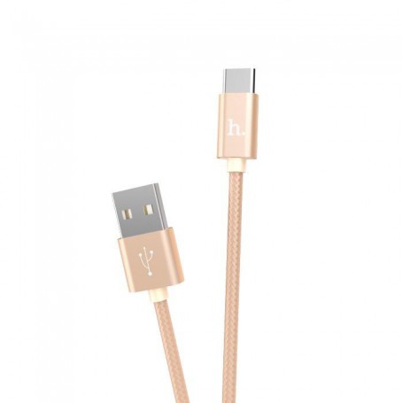 HOCO - HOCO Knitted X2 Cable USB to Type-C - USB to USB C cables - H100171-CB