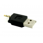 Oem, 2.5mm Audio Jack 4 Pole to USB Adapter, USB to Audio cables, AL309