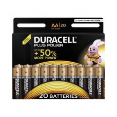 Duracell, Duracell Plus Power LR6 / AA / R6 / MN 1500 1.5V Alkaline battery - 20 Pieces, Size AA, BS336-CB