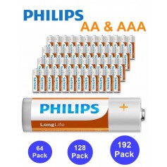 PHILIPS, Philips Power Pack - Longlife Zinc AA + AAA, AAA formaat, BS350-CB