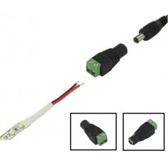 Oem, DC Out Female Socket to Wire Connector, LED connectors, AL488-CB