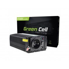 Green Cell, 300W DC 12V naar AC 230V met USB Stroom Inverter Converter, Batterij omvormers, GC001