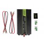 Green Cell, 2000W DC 12V naar AC 230V met USB Stroom Inverter Converter, Batterij omvormers, GC009