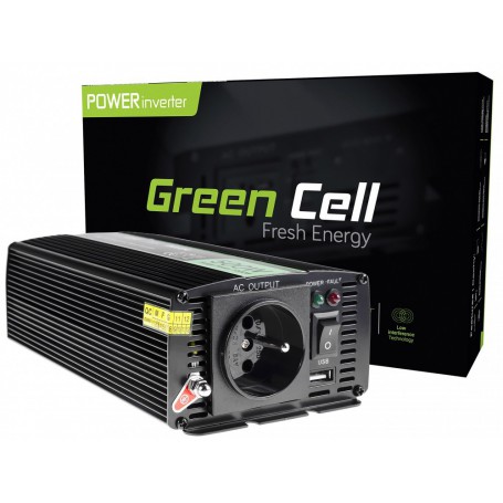 Green Cell - 500W DC 24V la 230V cu USB Convertor Inverter curent - Invertoare de baterie - GC004