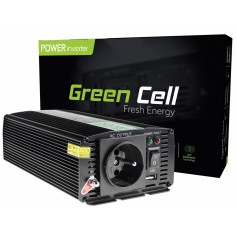 Green Cell, 500W DC 24V to AC 230V with USB Current Inverter Converter, Battery inverters, GC004