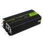 Green Cell, 500W DC 24V a AC 230V Convertidor convertidor de corriente con USB - Pure/Full Sine Wave, Inversores de batería, ...