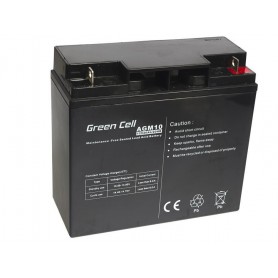 Green Cell, Green Cell 12V 20Ah (11mm) 20000mAh AGM Battery, Lead-acid (AGM and Gel) batteries, GC040