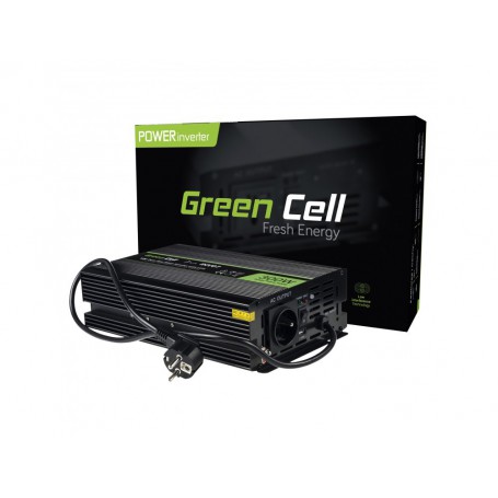 Green Cell, 300W CA 230 V / CC 12 V a CA 230 V con convertidor inversor de corriente USB para bombas en sistemas de calefacci...