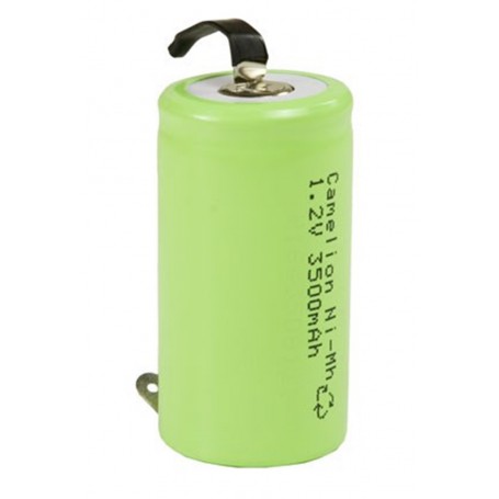 Camelion, Camelion C/LR14 3500mAh with U-solder lips 1.2V NimH Rechargeable, Size C D and XL, BS377-CB