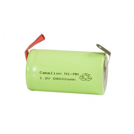Camelion - Camelion D/LR20 8000mAh with U-solder lips 1.2V NimH Rechargeable - Size C D and XL - BS376-CB