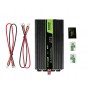 Green Cell, 2000W DC 12V a AC 230V Convertidor convertidor de corriente con USB - Pure/Full Sine Wave, Inversores de batería,...