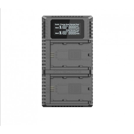 NITECORE - Nitecore USN4 Pro double USB charger for Sony NP-FZ100 batteries - Sony photo-video chargers - MF009