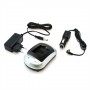 OTB - OTB Home (EU-Plug) and 12V Car charger for Nikon EN-EL11 / Olympus LI-60B / Pentax D-LI78 / Sony NP-BY1 - Nikon photo-v...