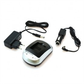 OTB - OTB Home (EU-Plug) and 12V Car charger for Nikon EN-EL11 / Olympus LI-60B / Pentax D-LI78 / Sony NP-BY1 - Nikon photo-v...