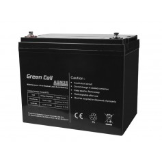 Green Cell 12V 75Ah VRLA AGM B4 Terminal