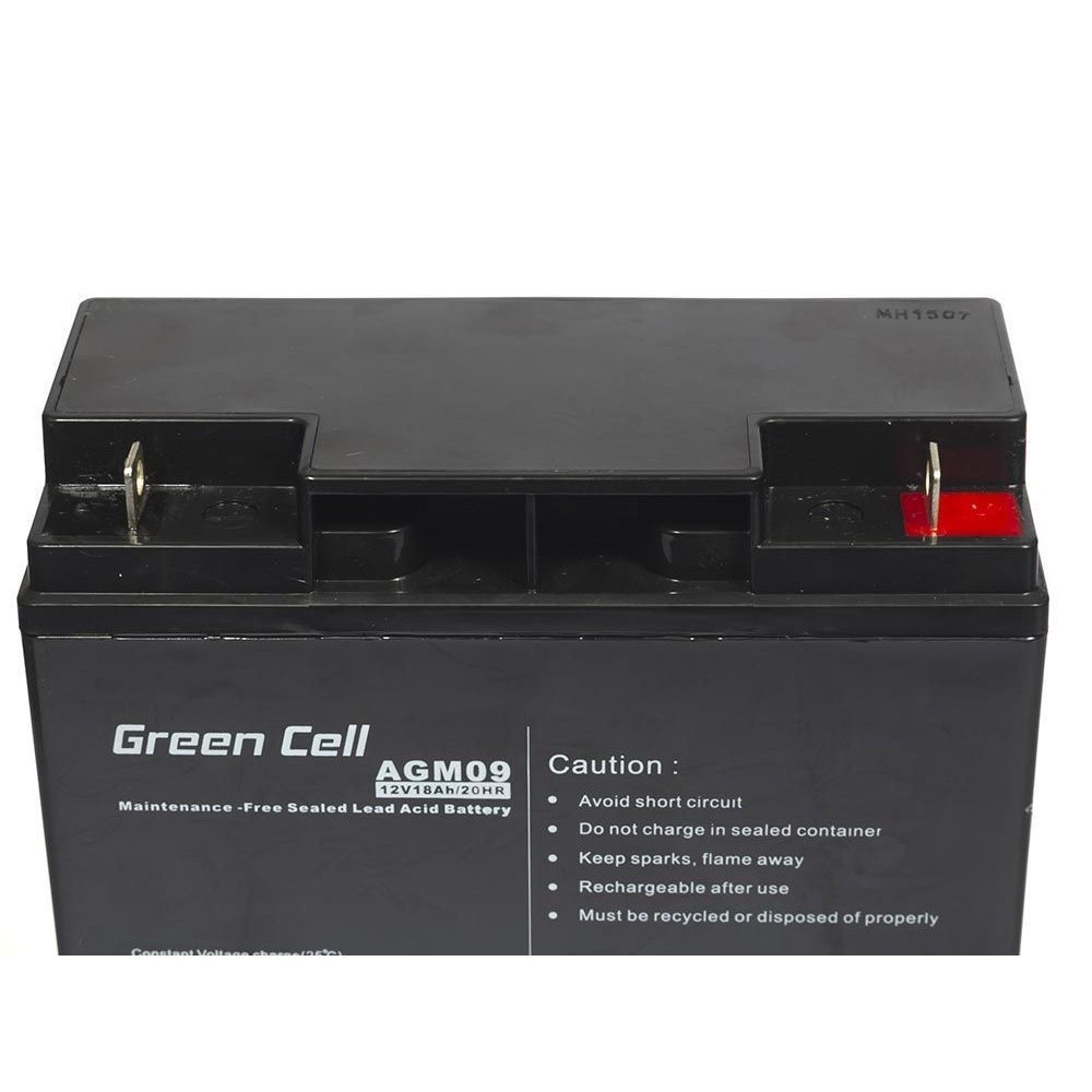 Green Cell 12v 18ah 11mm 18000mah Vrla Agm Battery For Battery Le 5580