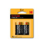 Kodak - Kodak XTRALIFE C/LR14 Alkaline - 2 Pieces - Size C D 4.5V XL - BS409-CB