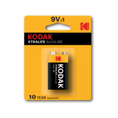 Kodak, Kodak XTRALIFE Alkaline 6LR61 9V batterij, Andere formaten, BS410-CB
