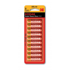 Kodak - Kodak ZINC Super Heavy Duty LR6 / AA / R6 / MN 1500 1.5V battery - Size AA - BS413-CB