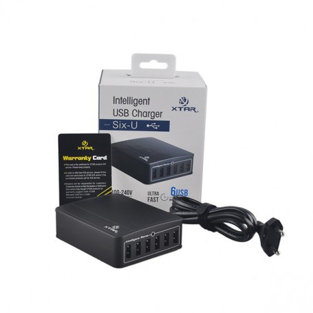 XTAR - Xtar U1 SIX-U USB Charger Hub 6 Ports Independent Channels of 2,4A - Ports and hubs - NK202