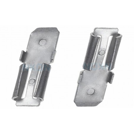 Oem - 2x Clamp adapter Terminal for lead battery - from 4.74mm to 6.35mm (F1 to F2) - Battery accessories - NK439
