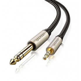 UGREEN - UGREEN 3.5mm Male to 6.35mm Male Jack Audio Cable - Audio cables - UG425-CB