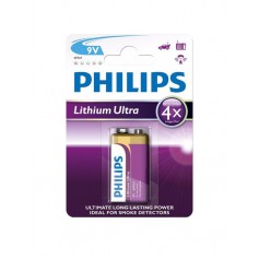 Philips Lithium Ultra 1200mAh 9V E-Block 6FR61 battery
