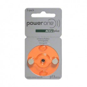 Varta, PowerOne by Varta P13/PR48 1.2V 30mAh Ni-MH Rechargeable Hearing Aid Batteries, Hearing batteries, BS432-CB