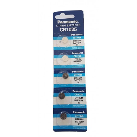 Panasonic - Panasonic Lithium CR1025 3V battery (Blister of 5 pieces) - Button cells - BS447