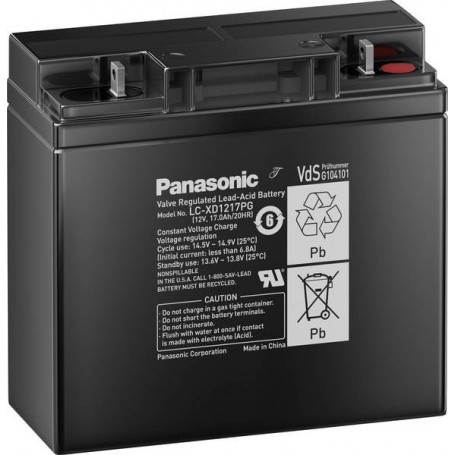 Panasonic - Panasonic LC-XD1217PG Rechargeable Lead-acid Battery 12V / 17Ah / 20HR - Battery Lead-acid  - NK458