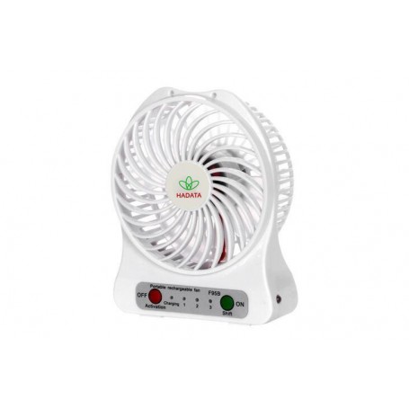 Oem - Portable rechargeable LED light fan with 18650 battery and charging cable - Computer gadgets - AL1092-CB