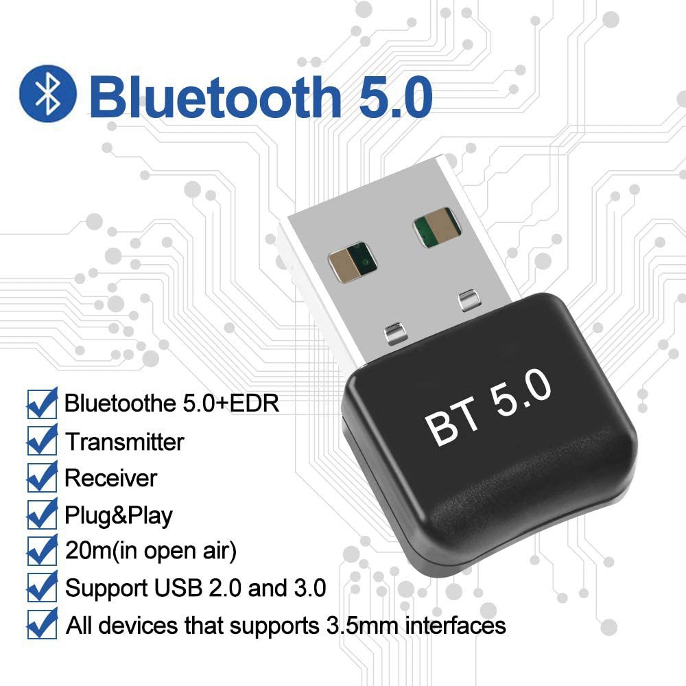 Bluetooth 5.0 USB Dongle Adapter V5.0 for Home