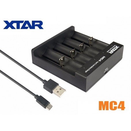 XTAR - XTAR MC4 USB battery charger for 18650 21700 20700 440 14500 16340 batteries - Battery chargers - NK468