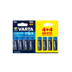 Varta - Varta Longlife Power Alkaline batteries AA / LR6 (Mignon) 1.5V 2950 mAh - Size AA - BS459-CB