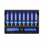 XTAR - Battery charger Xtar VC8 8-channel with LCD screen for Li-ion NiMH batteries - Battery chargers - NK471